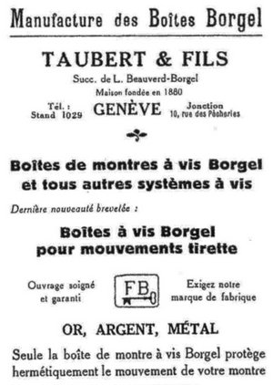 Taubert & Fils Advertisement